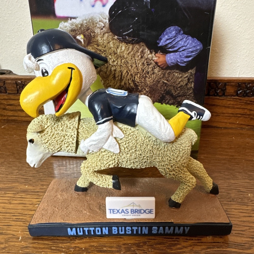 Corpus Christi Hooks Sammy Seagull MUTTON BUSTIN SAMMY SGA Bobblehead With Box